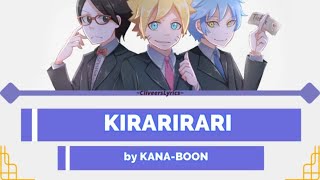 Boruto : Naruto Next Generations Opening Ost  |『kirarirari』kana-boon | Rom/eng/indo Full Lyrics